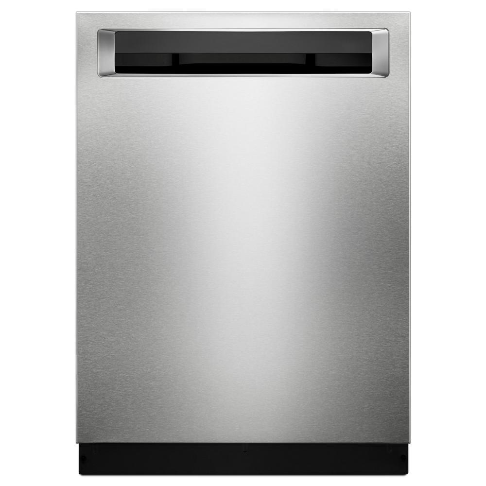 KitchenAid Top Control Built-In Tall Tub Dishwasher in PrintShield Stainless with Third Level Rack, 46 dBA