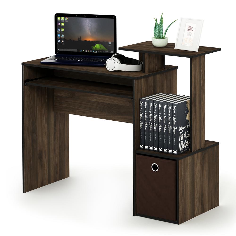 Econ Columbia Walnut Dark Brown Multipurpose Home Office Computer