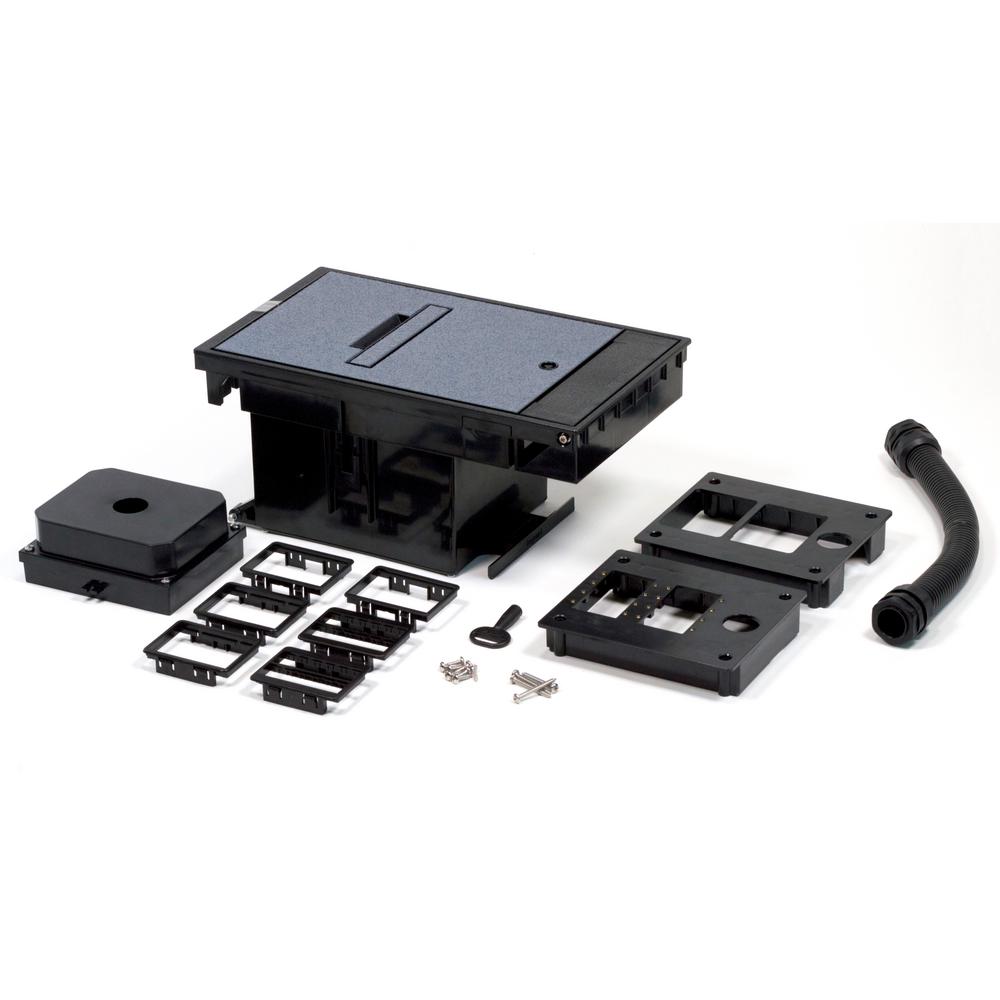 Legrand Wiremold Gray 2Gang Outdoor Ground Box Low