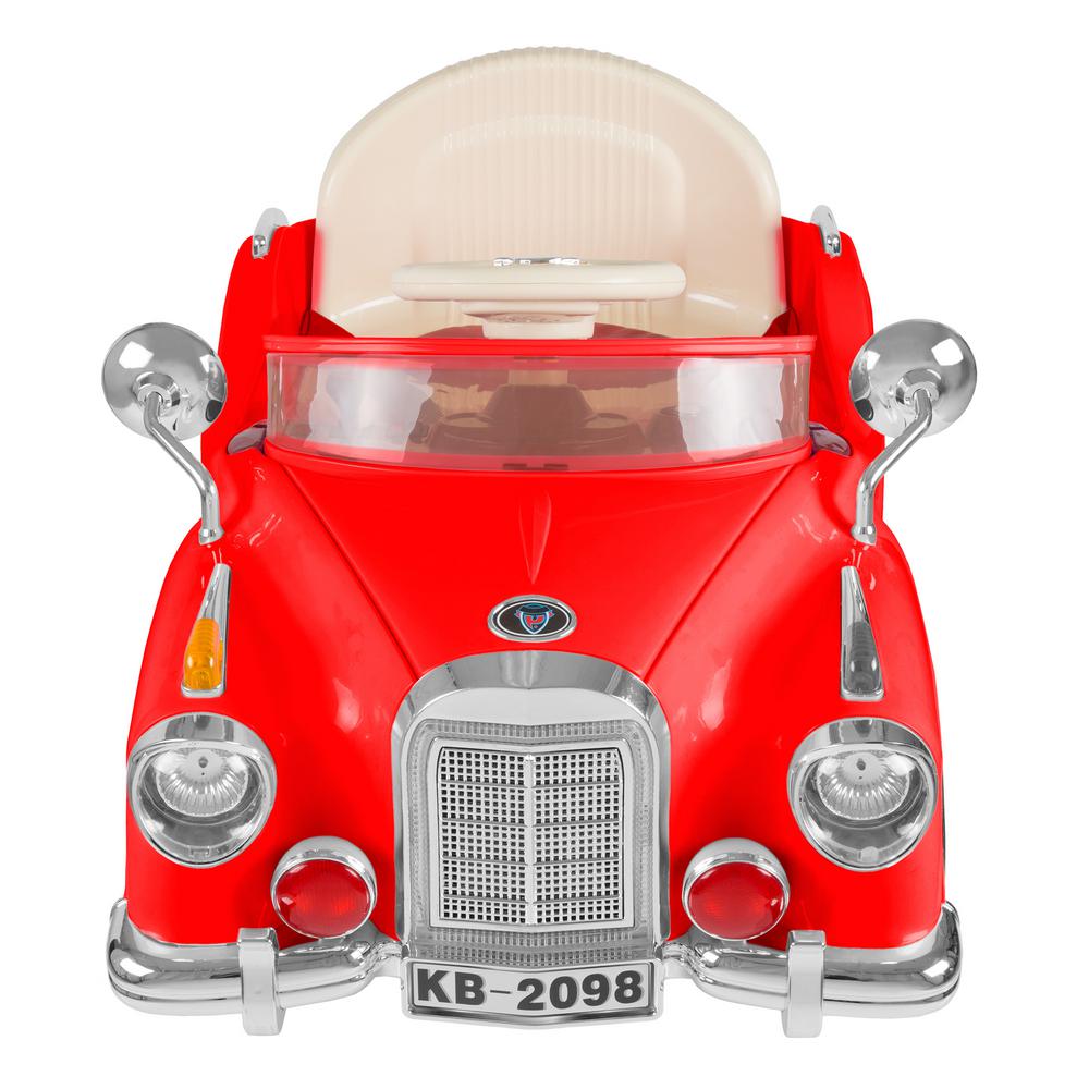 Lil Rider Battery Powered Red Classic Car Coupe Ride On Toy With Remote M The Home Depot