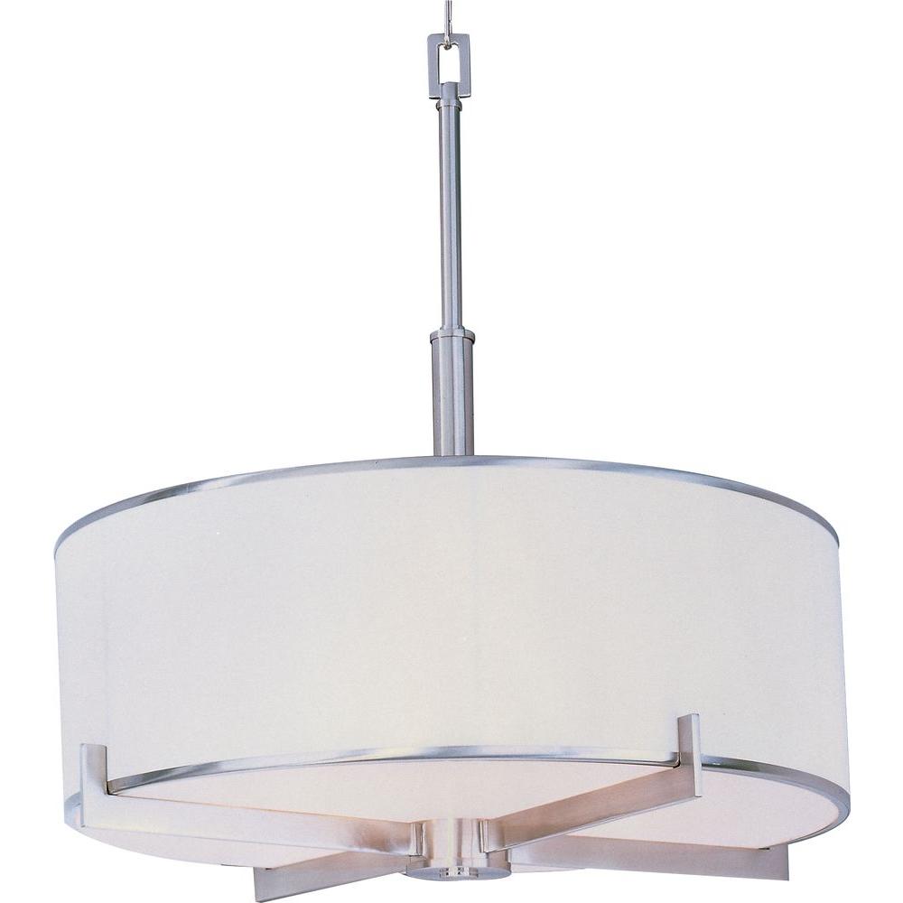Maxim Lighting Nexus 4 Light Satin Nickel Pendant 12053wtsn The Maxim Lighting Nexus 4 Light Satin Nickel Pendant