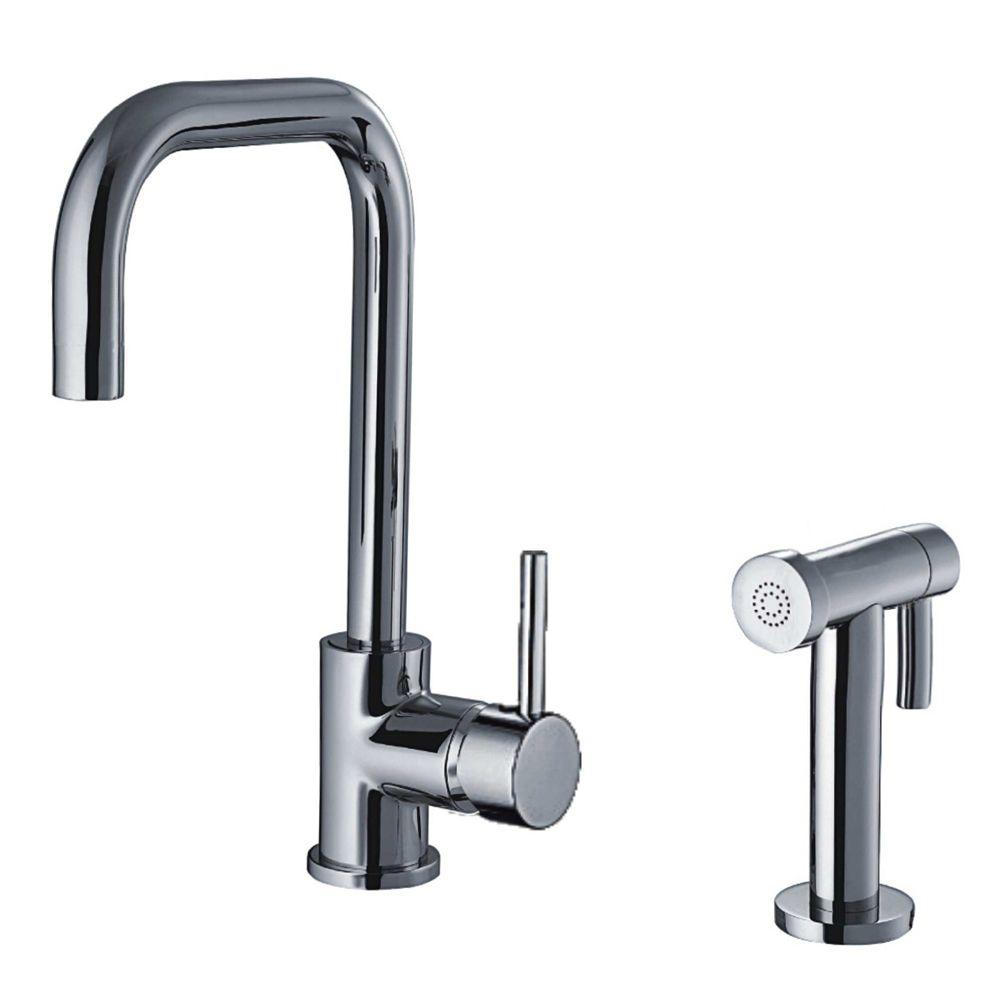 Whitehaus Collection Jem Collection Single Handle Side Sprayer