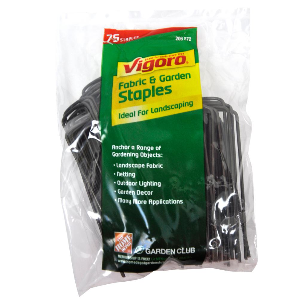 Vigoro 4 In Weed Barrier Landscape Fabric Garden Staples 75 Pack