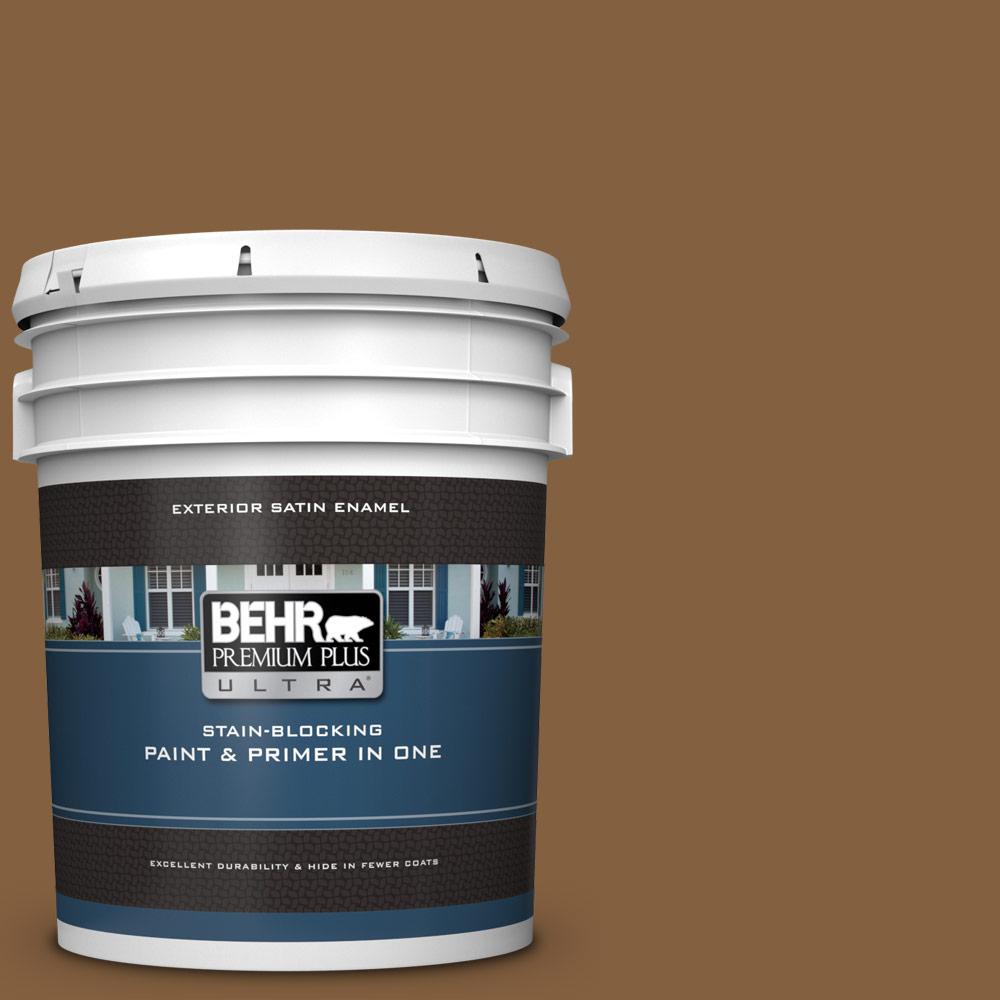 BEHR Premium Plus Ultra 5 gal. MQ210 Burnt Caramel Satin BEHR Premium Plus Ultra 5 gal. MQ210 Burnt Caramel Satin