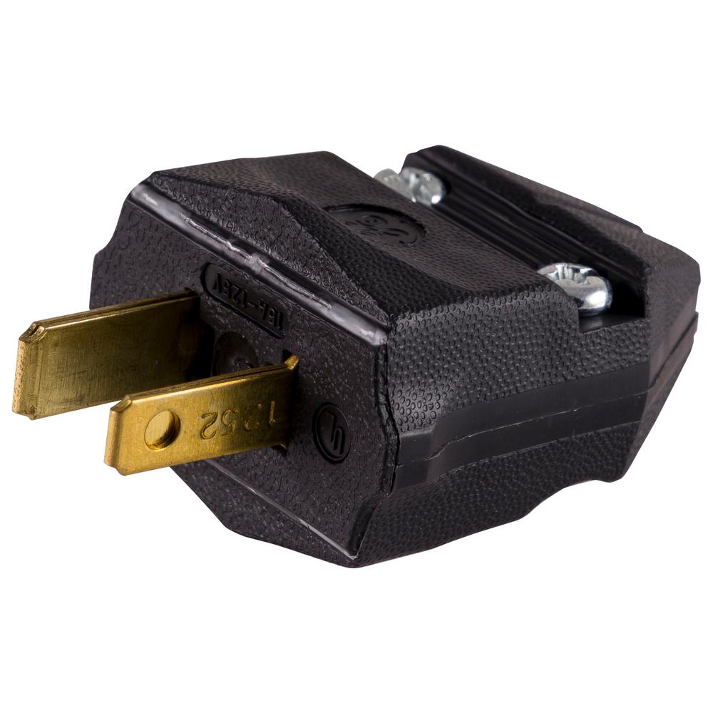 GE Household Polarized Plug, Black54268 The Home Depot