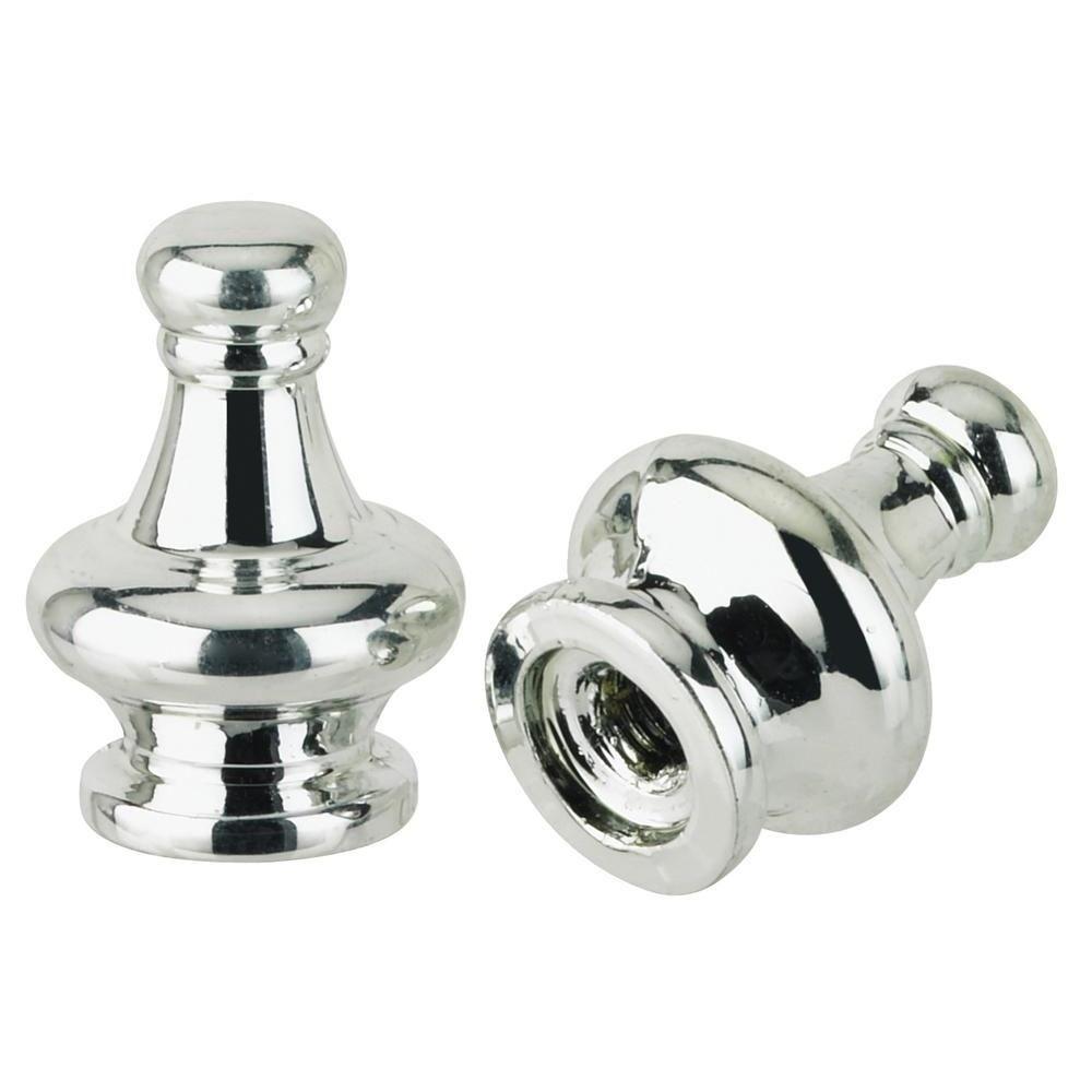 Lamp Finials Lamps The Home Depot Nickel Finish Lamp S 2 Pack