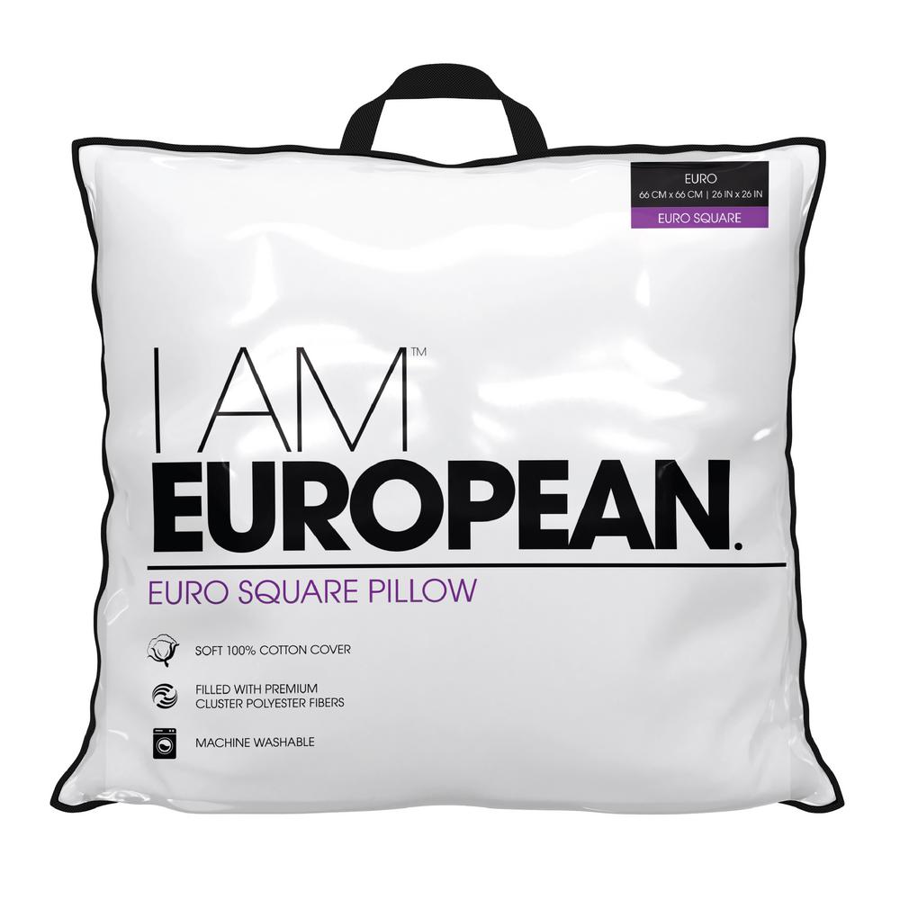 I Am Down Alternative Euro Pillow 97126 The Home Depot