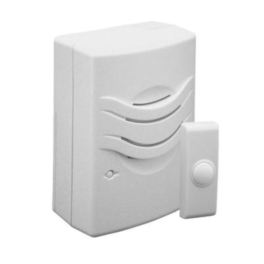 GE Wireless Door Chime with 8 Sounds, Nickel19303 The Home Depot