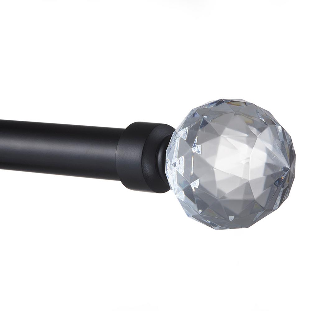36 In 72 Adjule Length 1 Dia Curtain Rod Kit Matte 36 In 72 Adjule Length 1 Dia Curtain Rod Kit