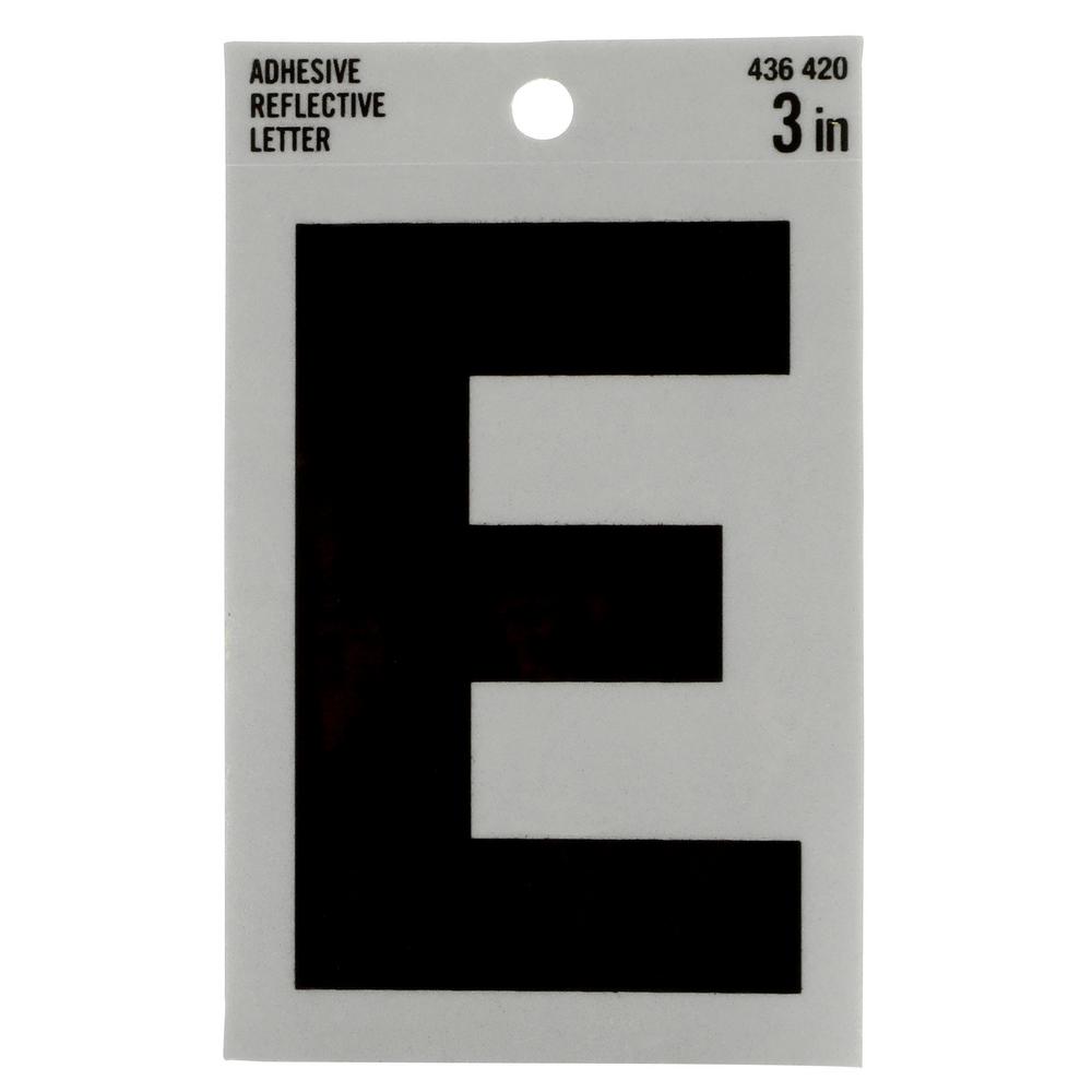 Everbilt 3 in. Vinyl Reflective Letter E34047 The Home Depot