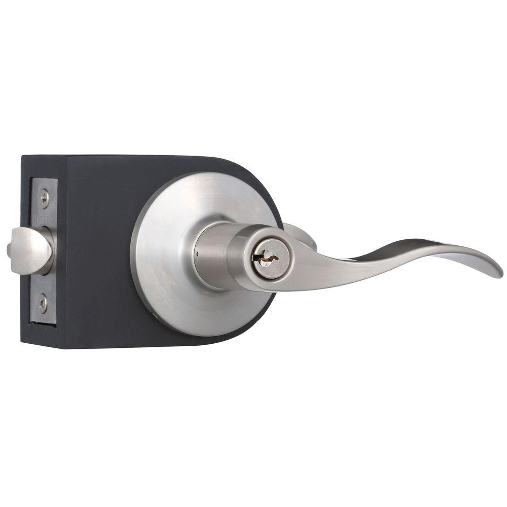 Toledo Fine Locks Bright Nickel Keyed Entry Door Lever Set ...