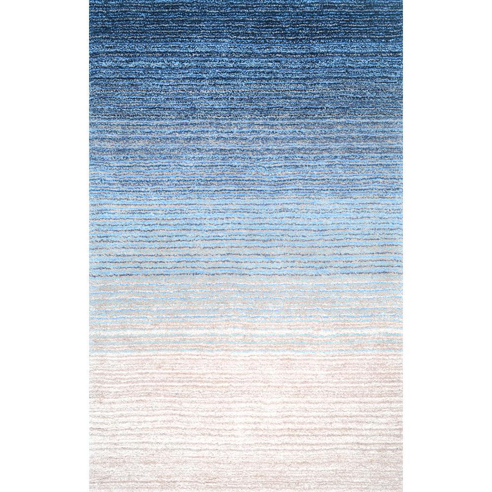 nuLOOM Drey Ombre Shag Blue 5 ft. x 8 ft. Area RugHJZOM2A508 The
