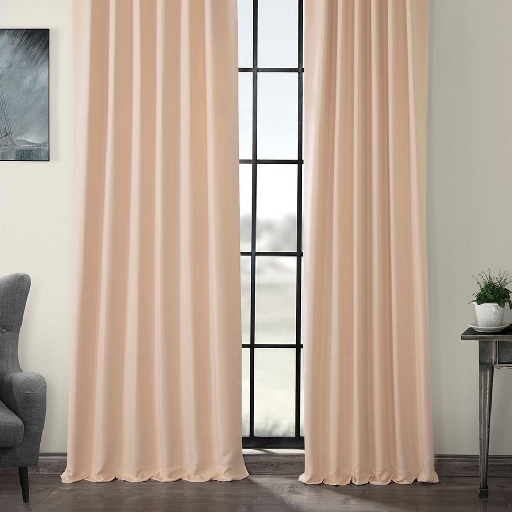 Exclusive Fabrics Furnishings Bellini Peach Pink Blackout