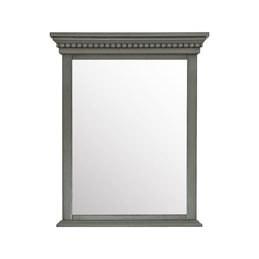 French Gray Bathroom Mirrors Bath The Home Depot H Framed Mirror In French Gray