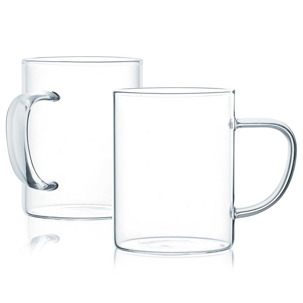 white glass mugs