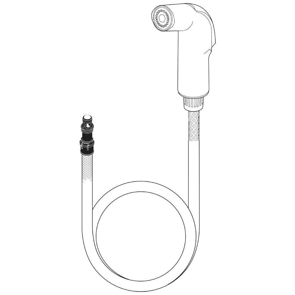 Delta Classic Spray, Hose and Diverter Assembly in Stainless-RP60097SS ...