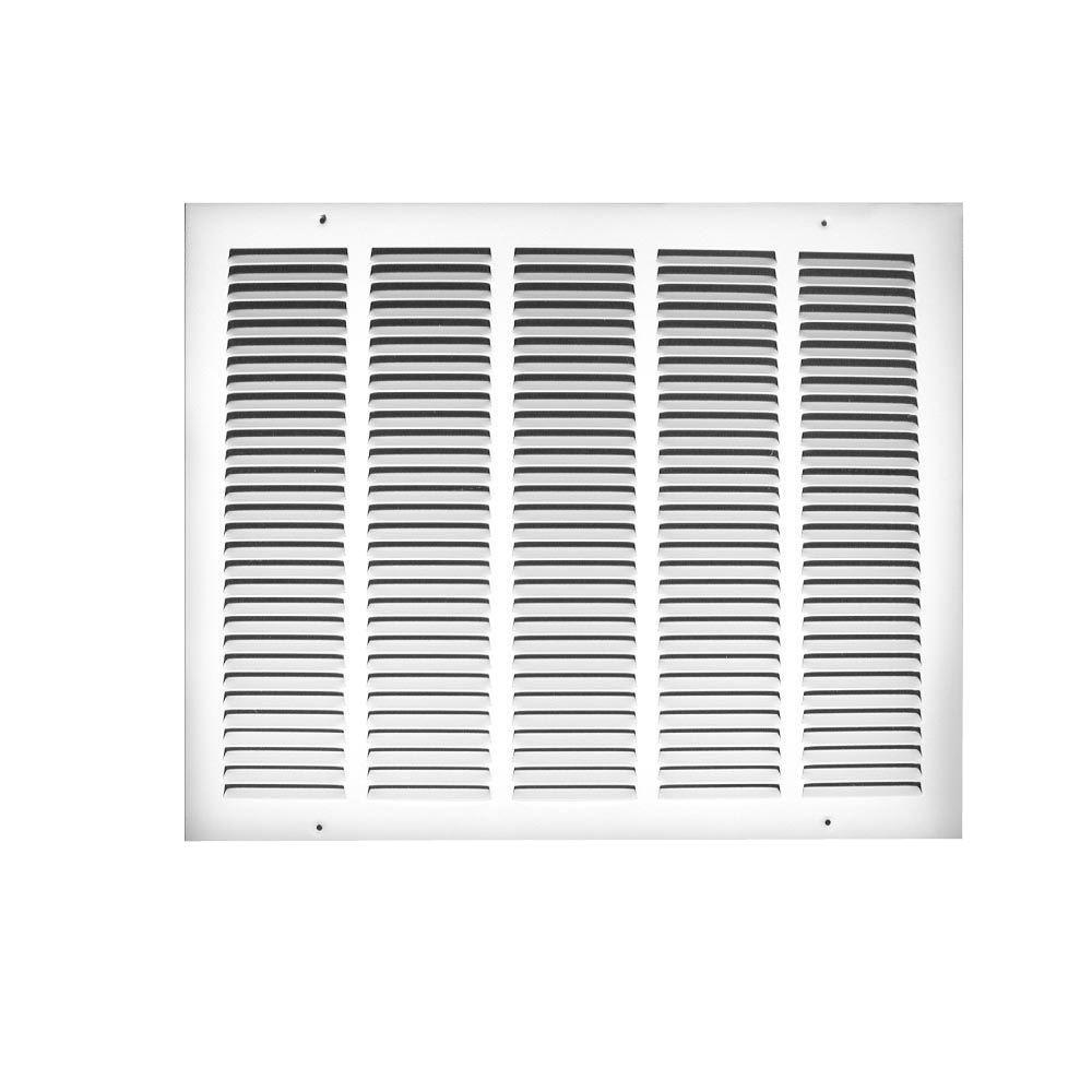 Everbilt 18 in. x 10 in. Steel Return Air Grille in White