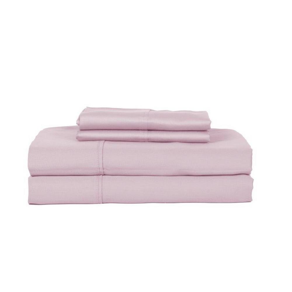 PERTHSHIRE 4-Piece Lavender Solid 380 Thread Count Cotton Queen Sheet Set, Purple was $145.99 now $58.39 (60.0% off)