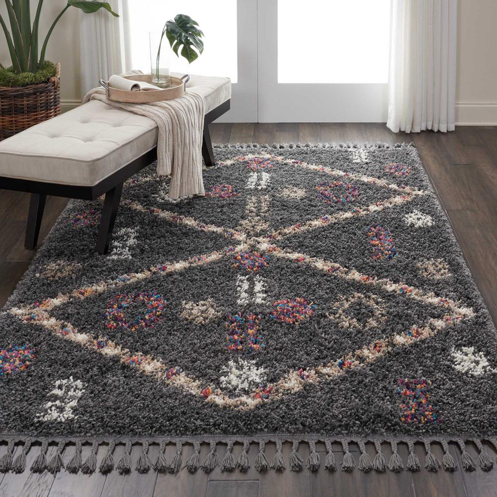 Nourison Nordic 5 X 8 Grey Scandinavian Area Rug 465290