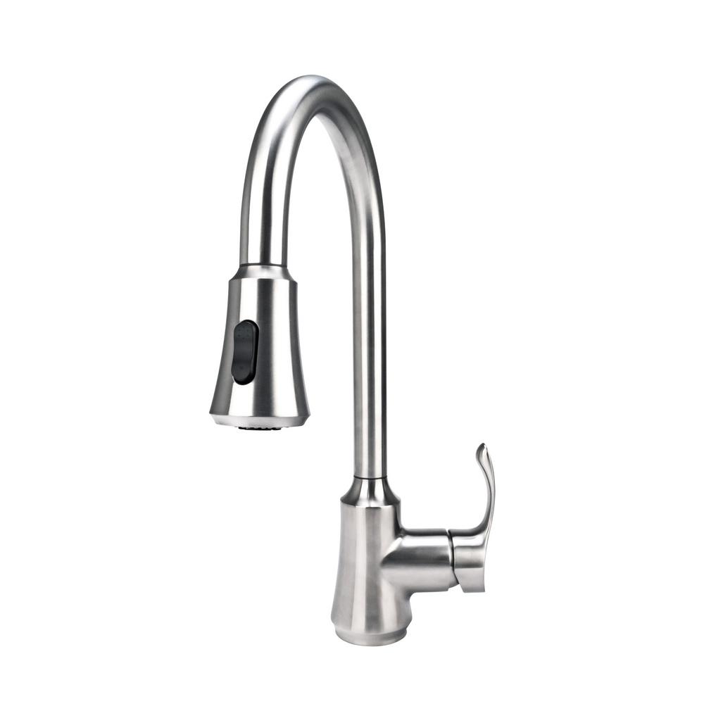 SSeries SingleHandle SingleHole Kitchen PullDown Sprayer Faucet in