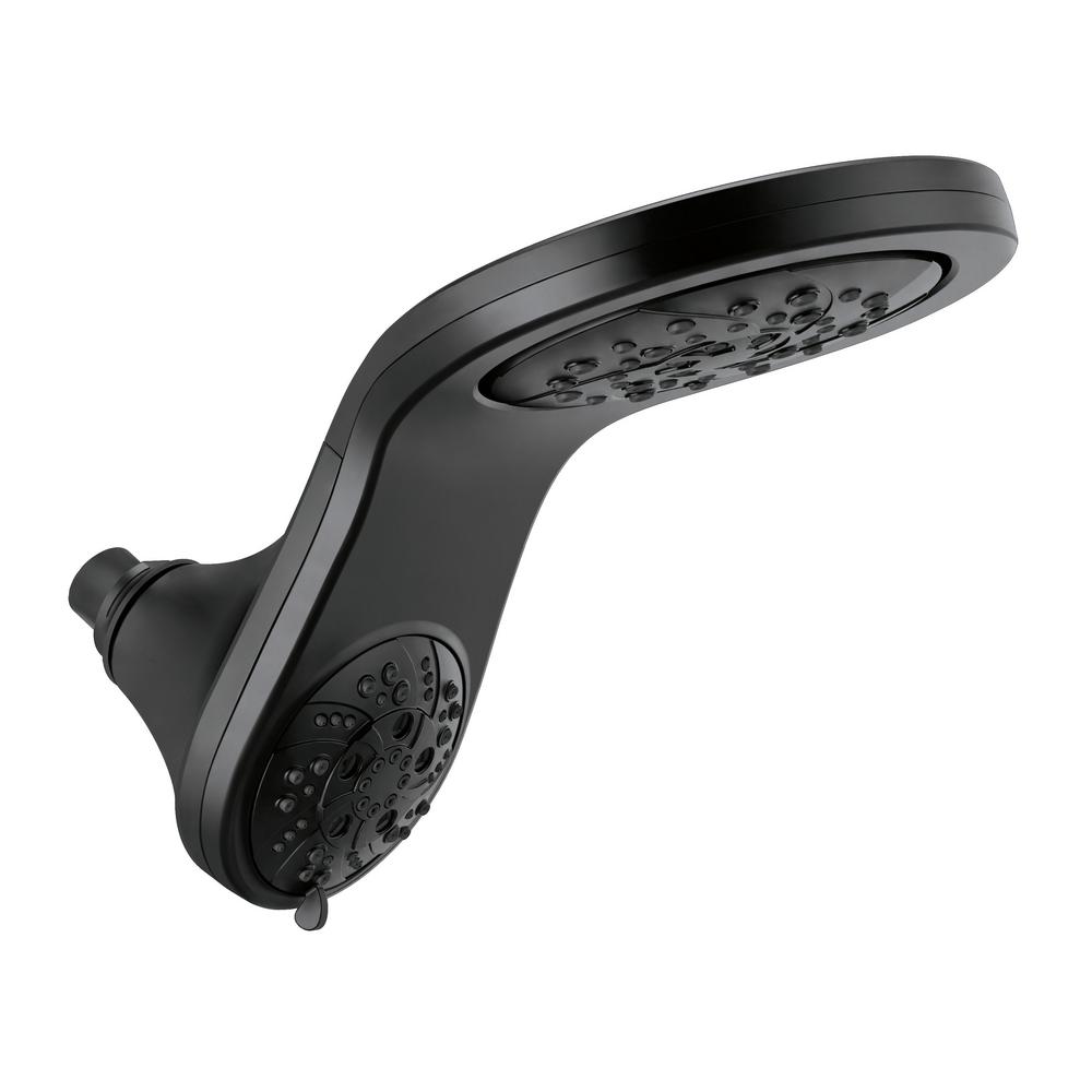 Delta HydroRain TwoinOne 5Spray 6 in. Double Wall Mount Fixed