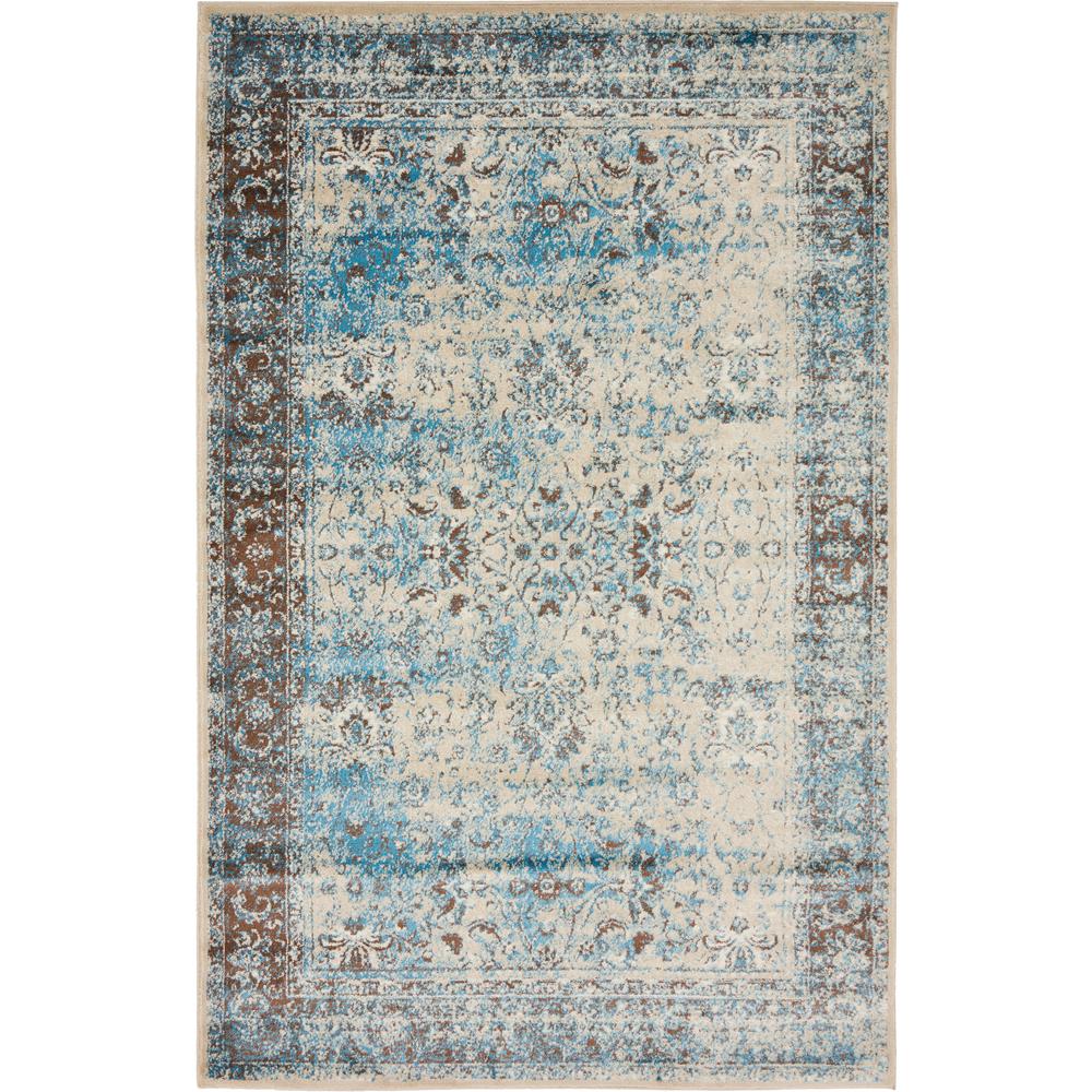 Unique Loom Imperial Terracotta 5 X 8 Rug 3134629 The Home Depot Imperial Blue And Brown 5 X