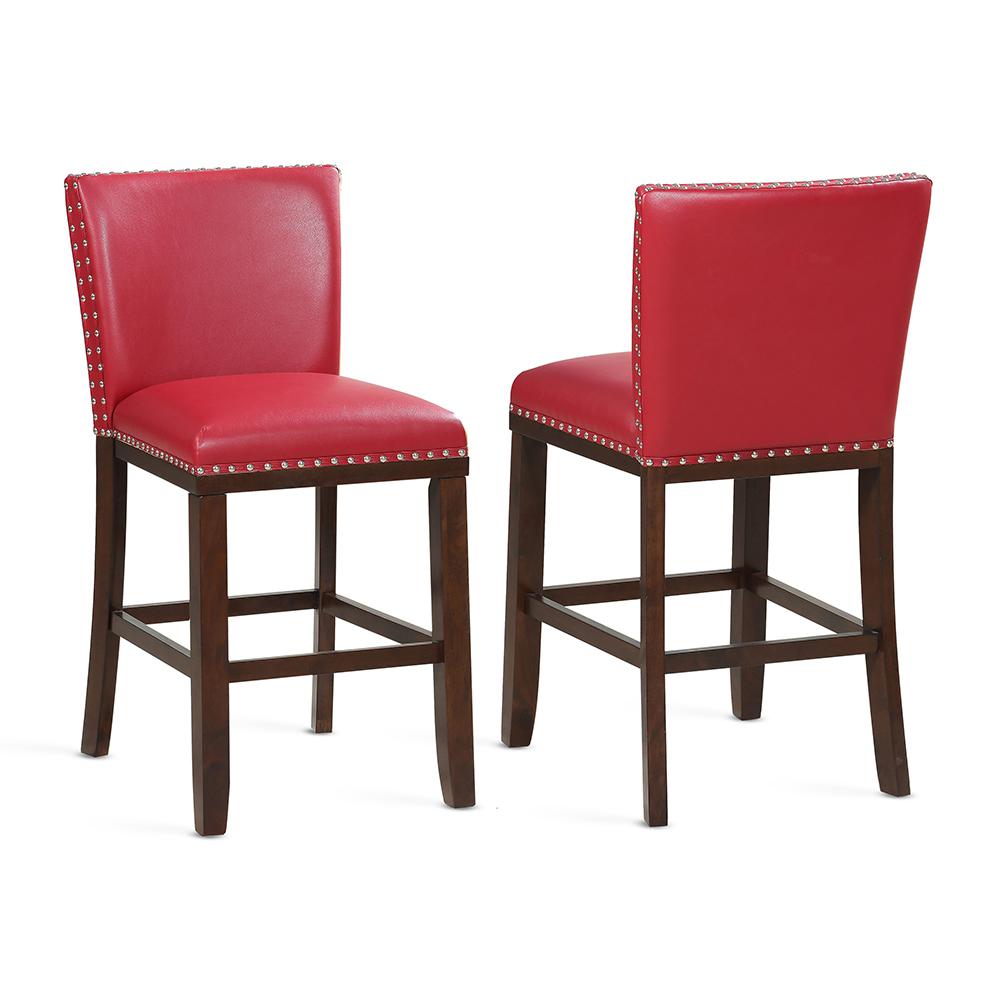 Steve Silver 24 In Red Contemporary Counter Stools Set Of Steve Silver 24 In Red Contemporary Counter Stools Set Of 2
