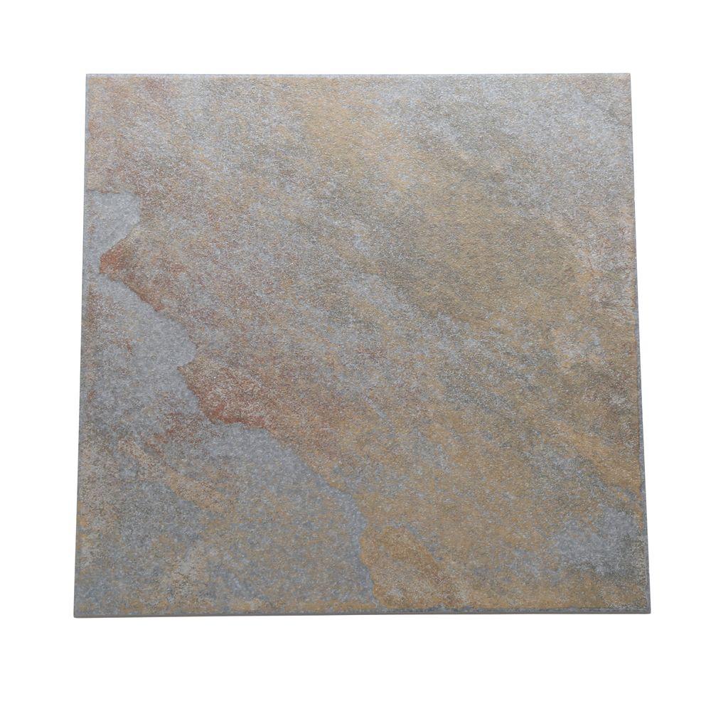 Daltile Continental Slate Brazilian Green 12 In X Porcelain Continental Slate Tuscan Blue 12 In X Porcelain Floor