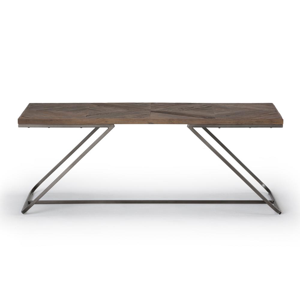 Simpli Home Coffee Table The Depot Hailey Distressed Java Brown Wood Inlay Coffee Table