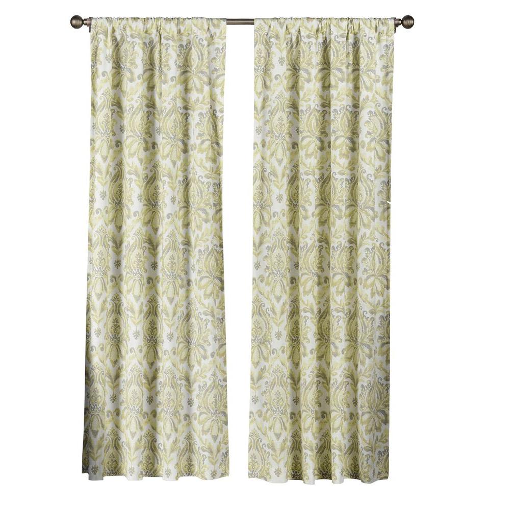Creative Home Ideas Semi Opaque Paige 100 Cotton Extra Wide 84 In