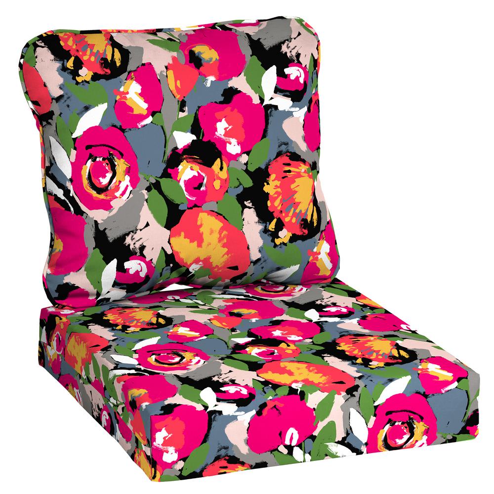 Hampton Bay 24 in. x 22 in. Vista Mesa Deep Seating ...