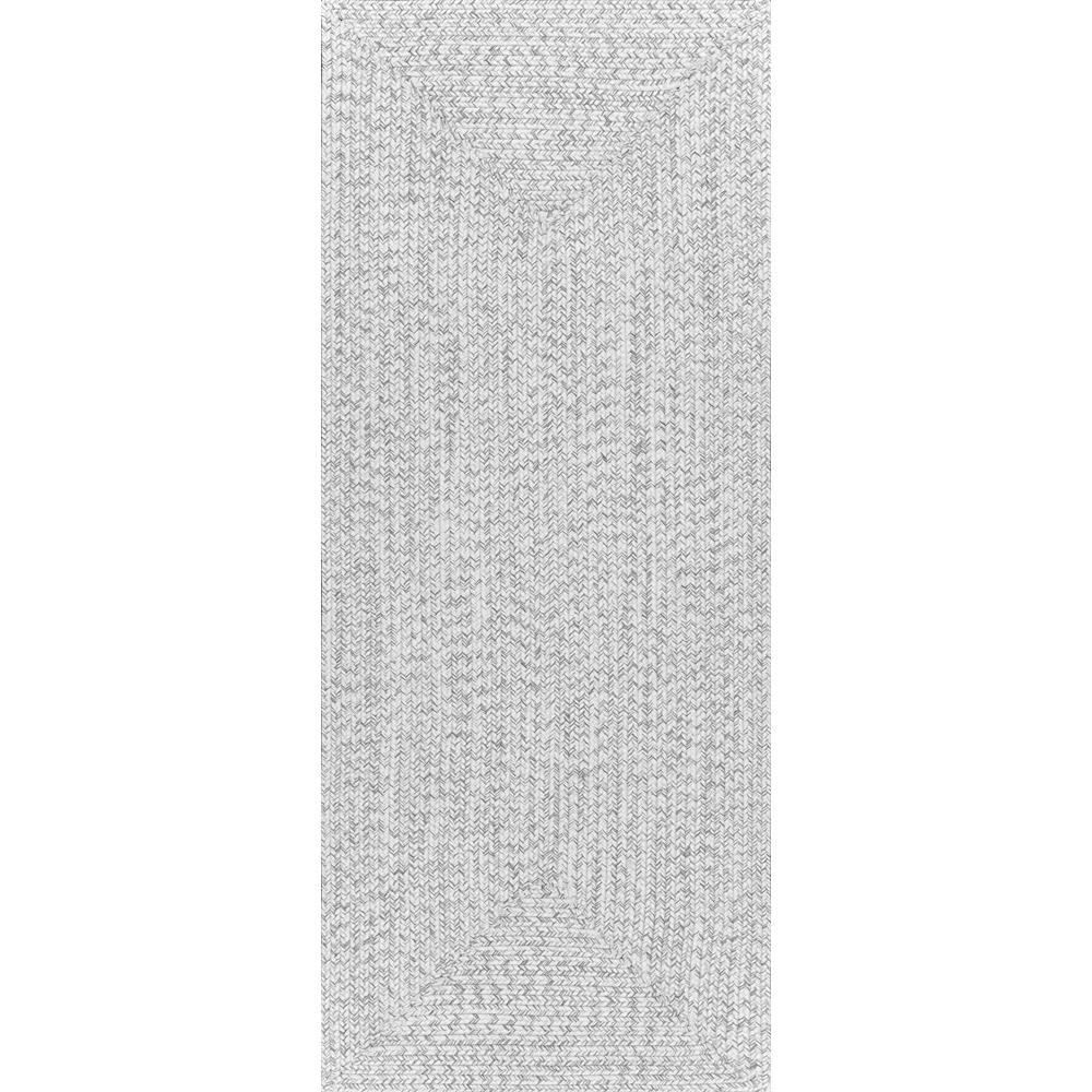 nuLOOM Braided Lefebvre Ivory Indoor/Outdoor 2 ft. 6 in. x 8 ft. Area