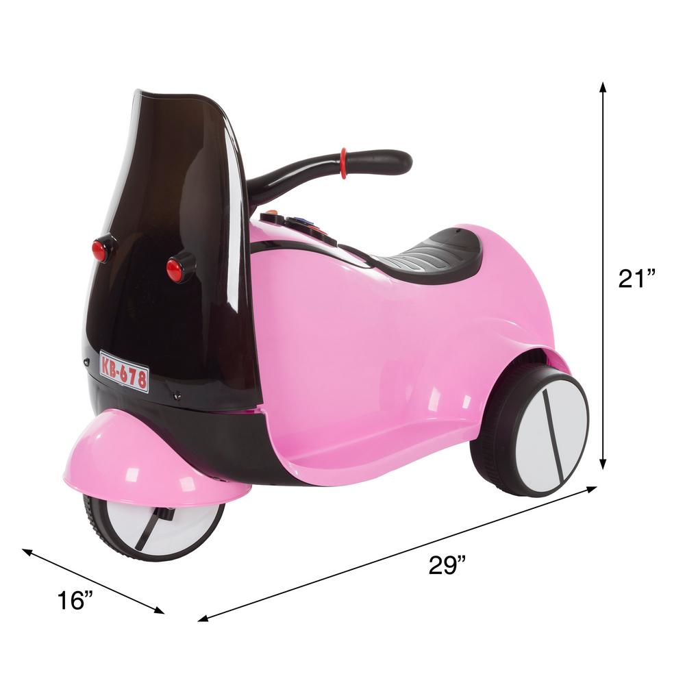 pink 3 wheel motorcycle