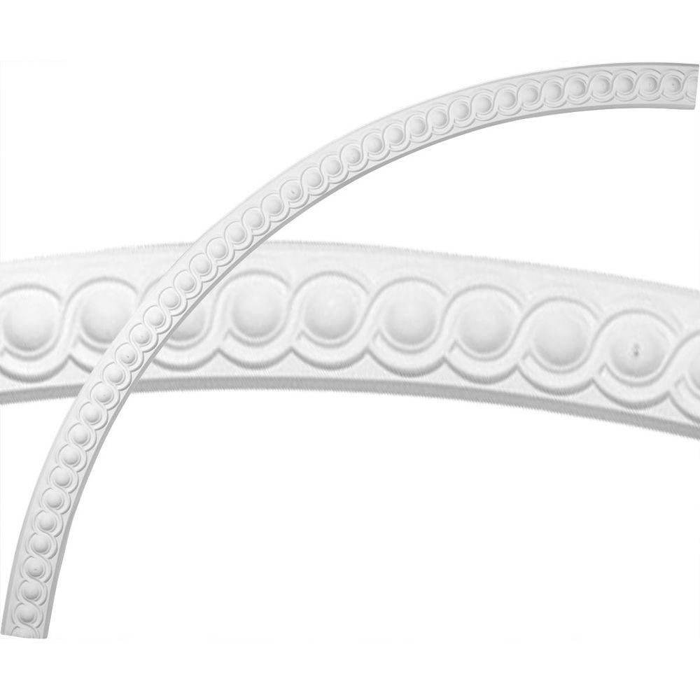 Ekena Millwork 63 1 2 In Polyurethane Hillsborough Running Coin Polyurethane Hillsborough Running Coin Ceiling Ring