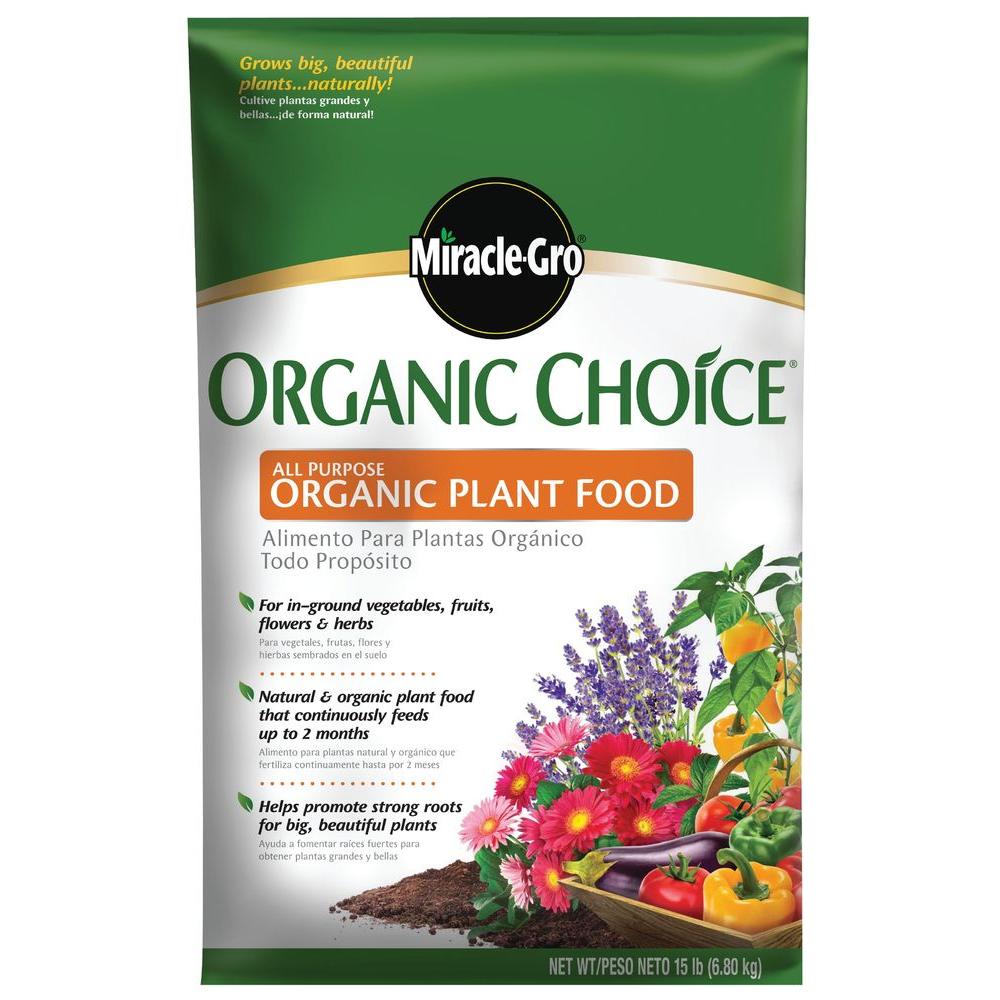 Miracle Gro Organic Choice 15 Lb All Purpose Plant Food 100958