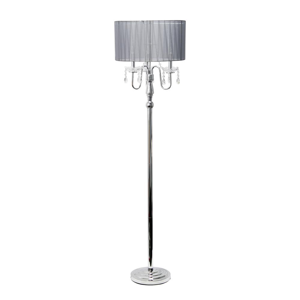 Gray Floor Lamps The Home Depot Gray Floor Lamps The Home Depot