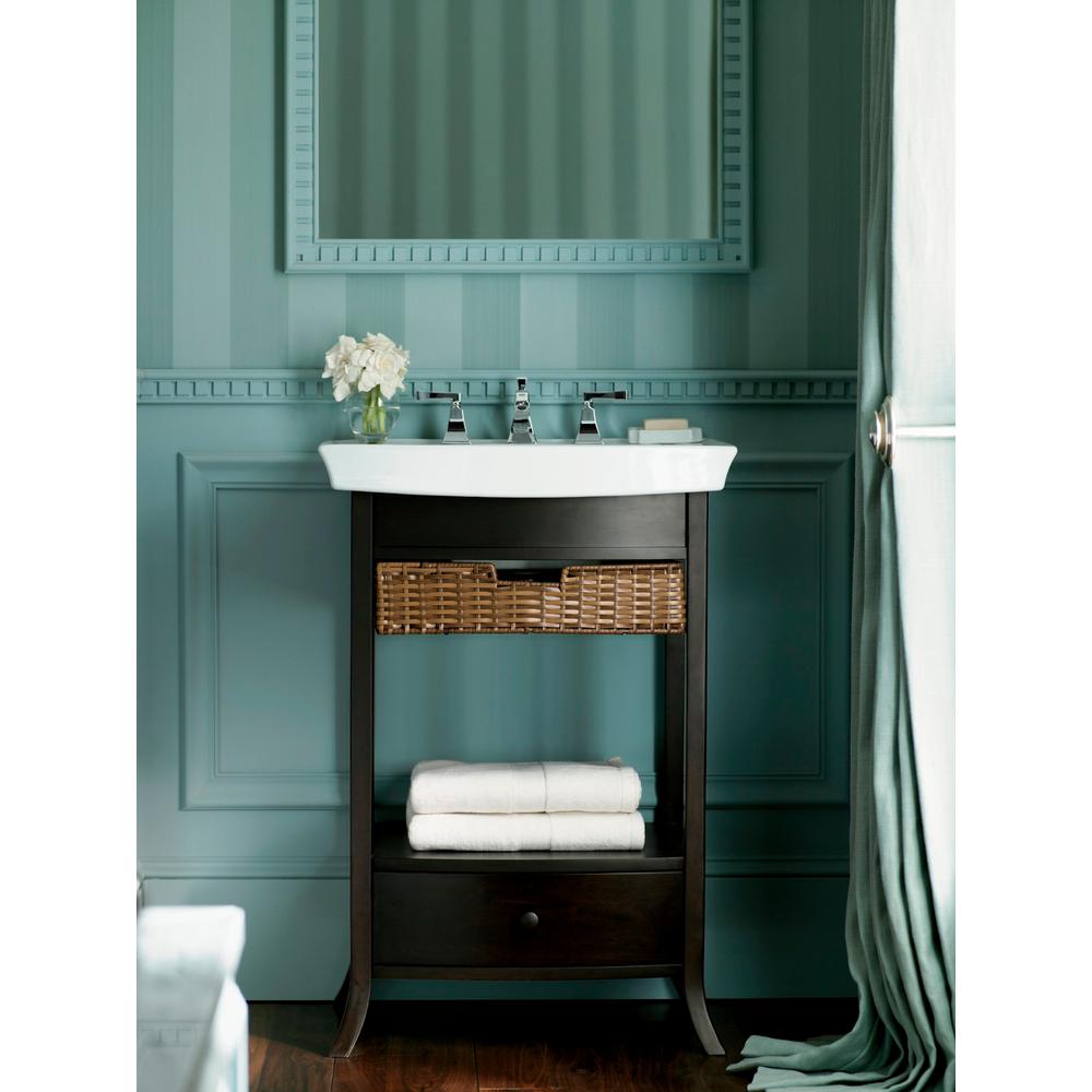 Kohler Archer 18 75 In W X 23 In D X 32 8125 In H Vanity Cabinet Only In Black Forest K 2449 F2 The Home Depot
