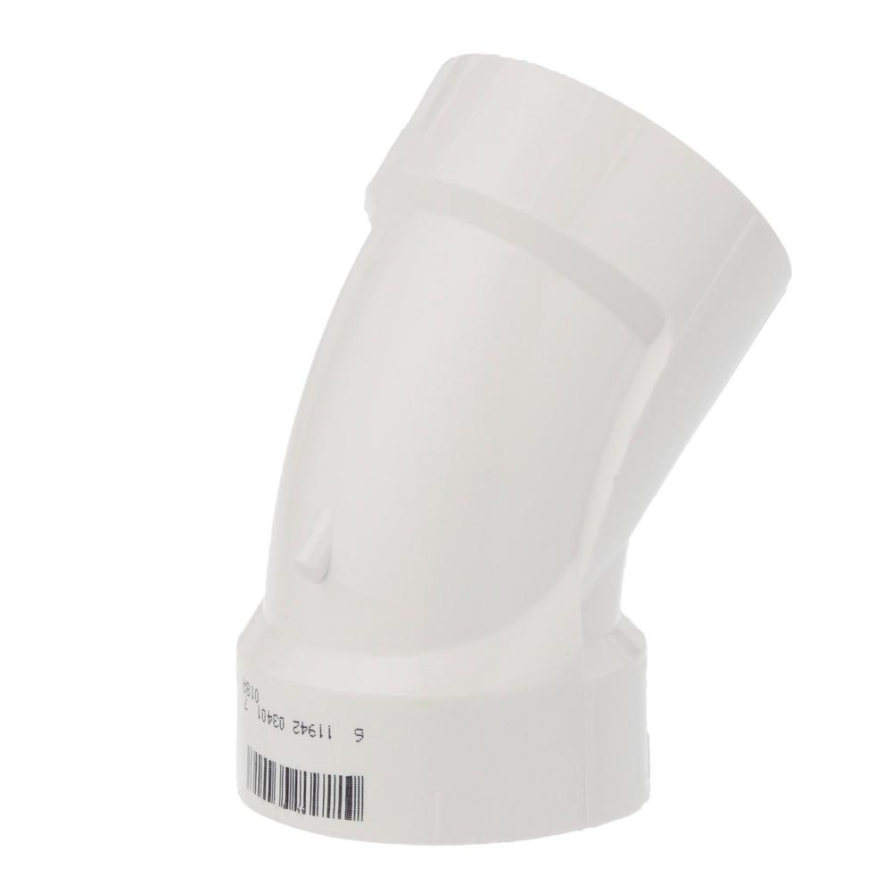 NIBCO 4806 Series PVC DWV Pipe Fitting 45 Degree Elbow 4 Hub 4 Hub B007Q2FKO6