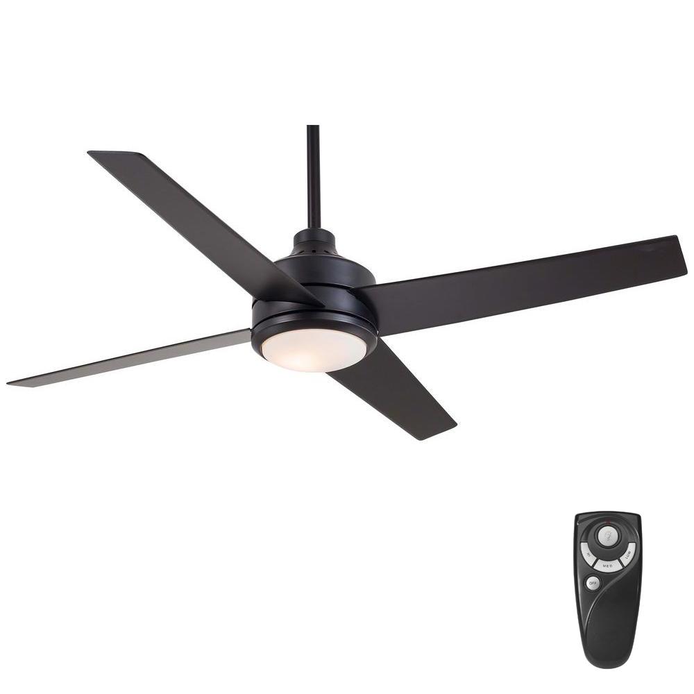 Home Decorators Collection Mercer 52 in. Indoor Matte Black Ceiling Fan