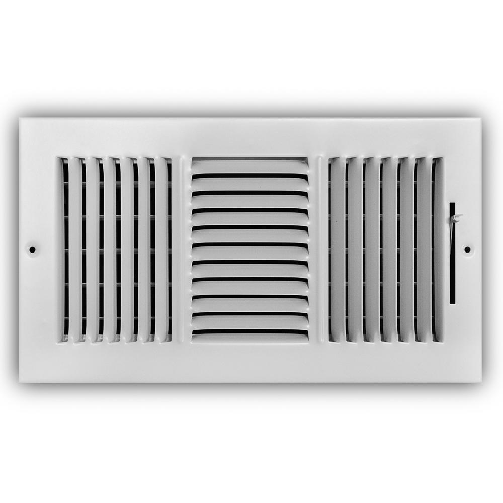 Registers Grilles Hvac Parts Accessories The Home Depot 3 Way Wall Ceiling Register