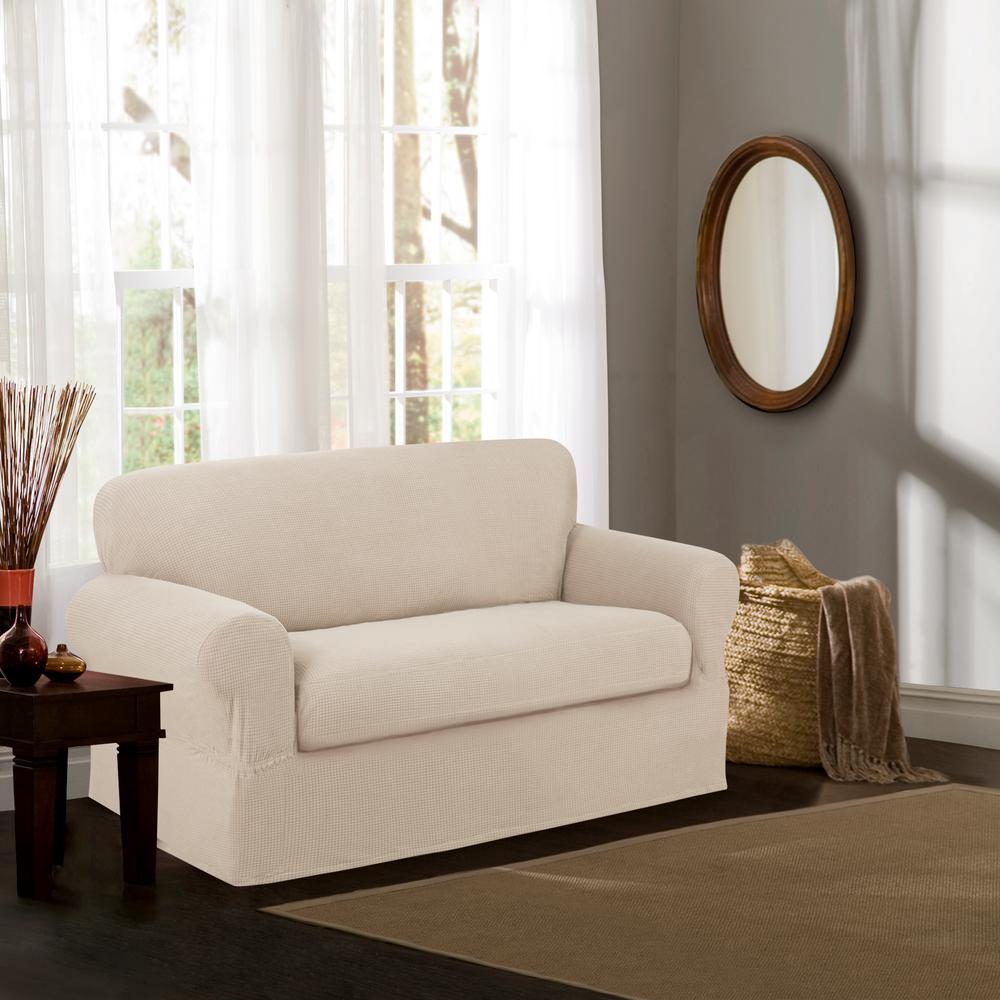 Stretch Velvet Sofa Cover Couch Loveseat Slipcover Home Slipcovers Garden - Couch Loveseat Slipcovers