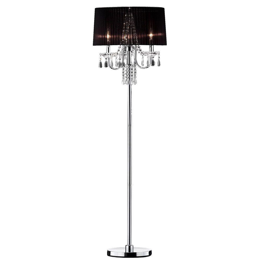 OK LIGHTING 59.75 in. Silver Crystal Drop Floor Lamp-OK-5111F - The ... OK LIGHTING 59.75 in. Silver Crystal Drop Floor Lamp-OK-5111F - The ...