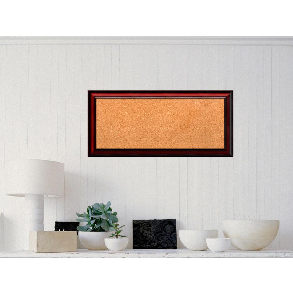 Amanti Art Rubino Cherry Scoop Wood 33 In W X 15 In H Framed