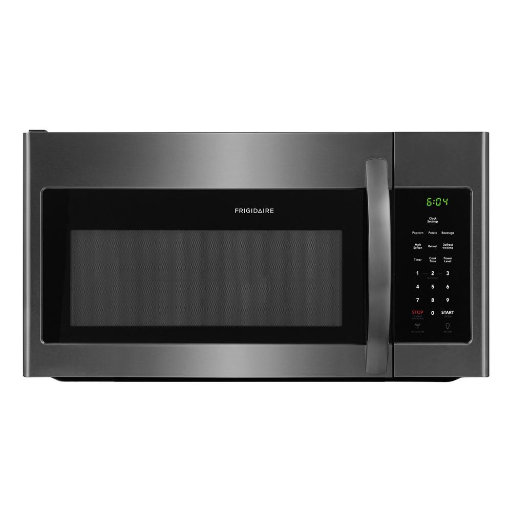 Over The Range Black Stainless Steel Microwave