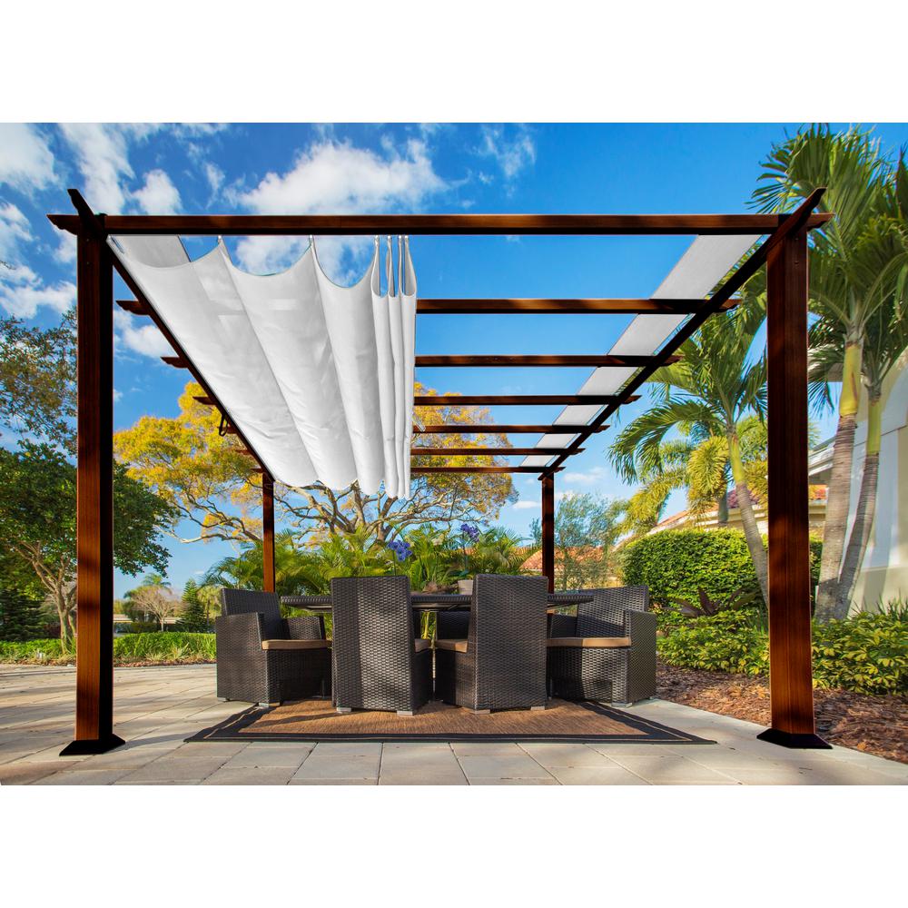 pergola aluminum, paragon 11 ft. x 11 ft. aluminum pergola with the look of chilean, Design ideen