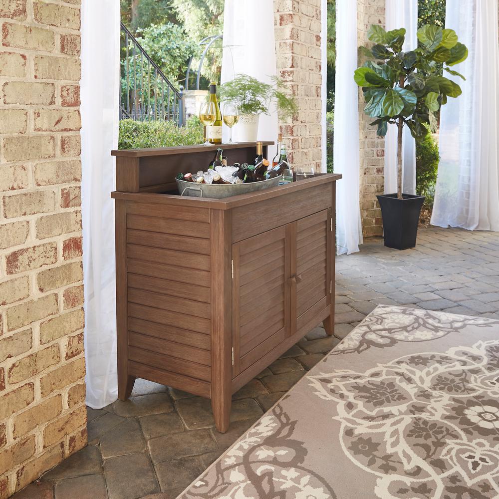 Home Styles Laguna Wood Outdoor Serving Bar With Sink 5134 62 The Home Styles Laguna Wood Outdoor Serving Bar With Sink