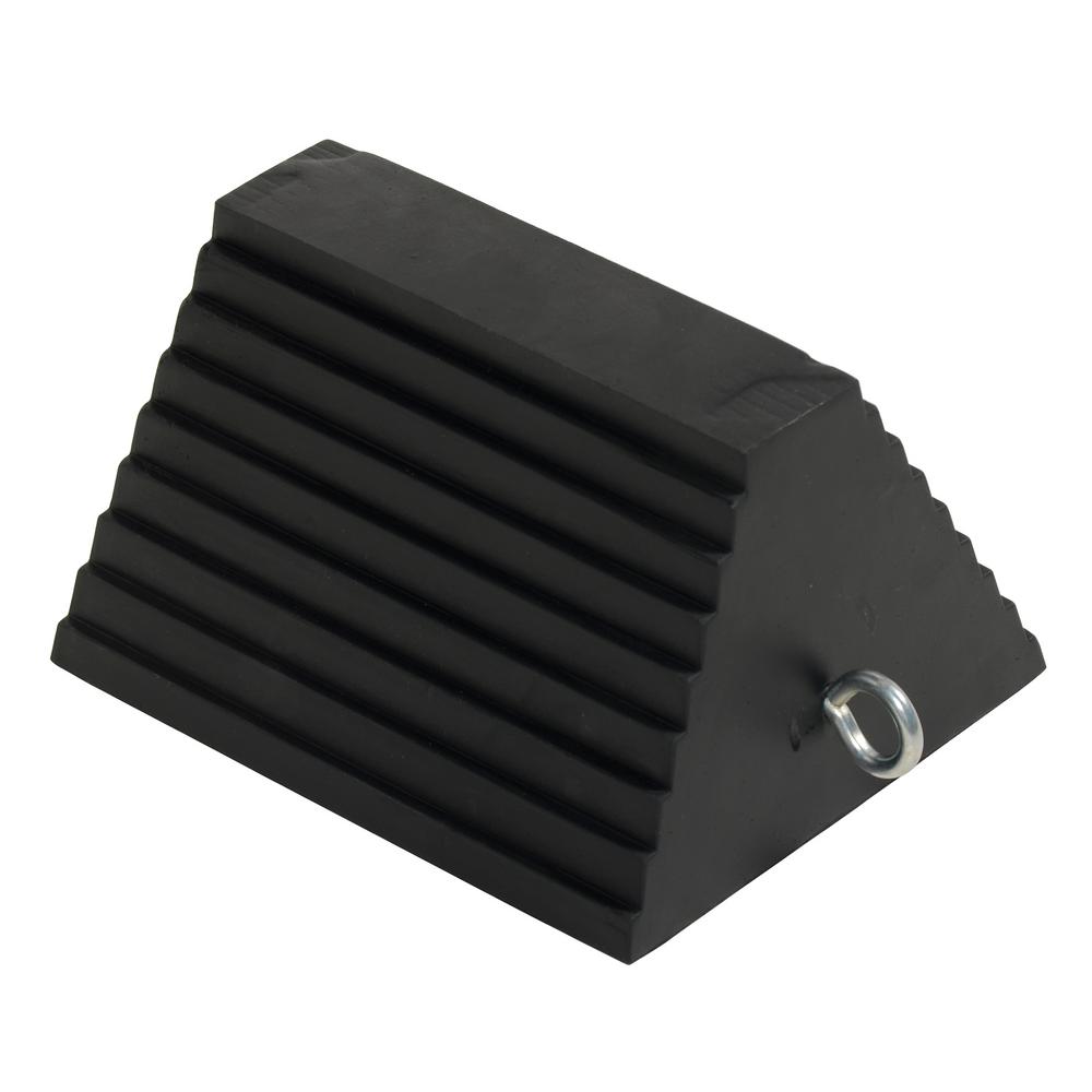 Vestil Serrated Bottom Rubber Wheel ChockRWC8SBS The Home Depot