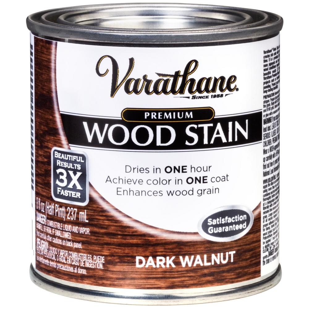 Varathane 8 oz. Dark Walnut Premium Fast Dry Interior Wood Stain266198