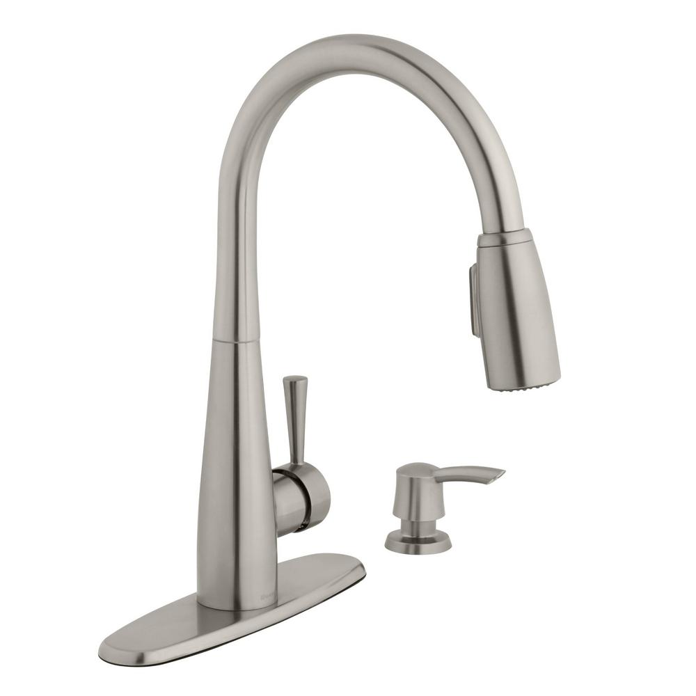 Glacier Bay 900 Series Single-Handle Pull-Down Sprayer Kitchen Faucet ...