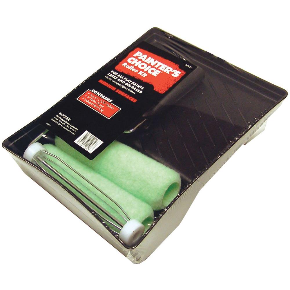 Wooster 4Piece 9 in. x 3/8 in. Painter's Choice Roller Set00R9750090
